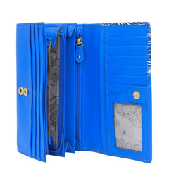 Anuschka Sapphire King Accordion Flap Wallet