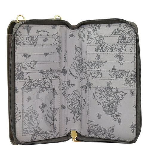Anuschka Wings of Peace Crossbody Phone Case