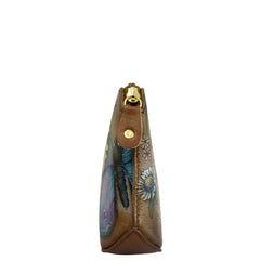 Anuschka Butterfly Blooms Bronze Multi Purpose Zip Pouch