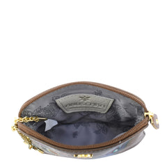 Anuschka Butterfly Blooms Bronze Multi Purpose Zip Pouch