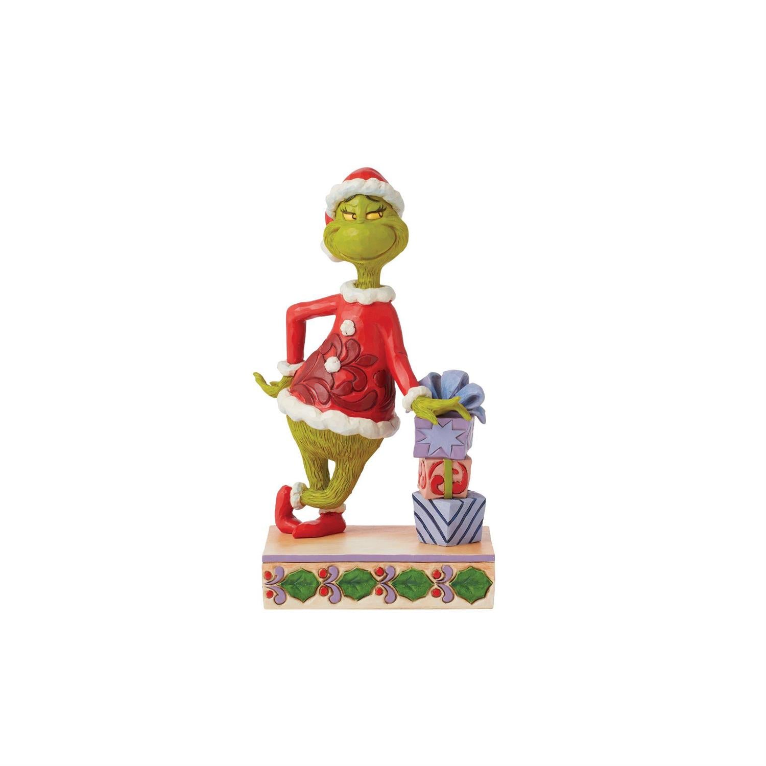 The Grinch Leaning on Gifts – The Covered Bridge and Leather Shop
