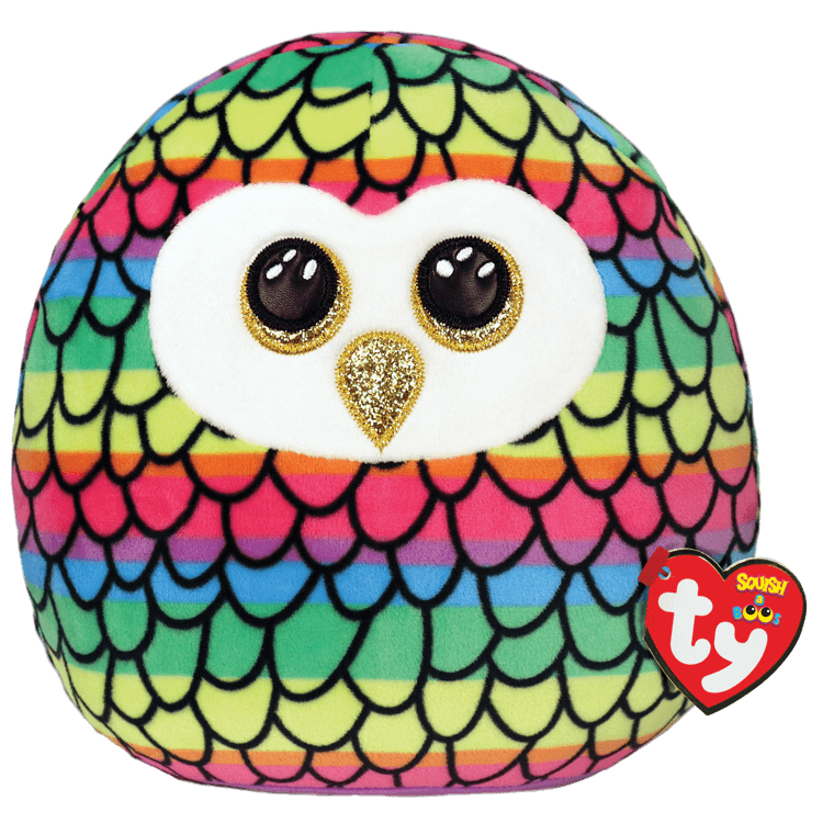Squish-A-Boo - Owen the Rainbow Owl (Multiple Sizes Available)