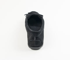 Minnetonka Kilty Hardsole Moccasin - Black