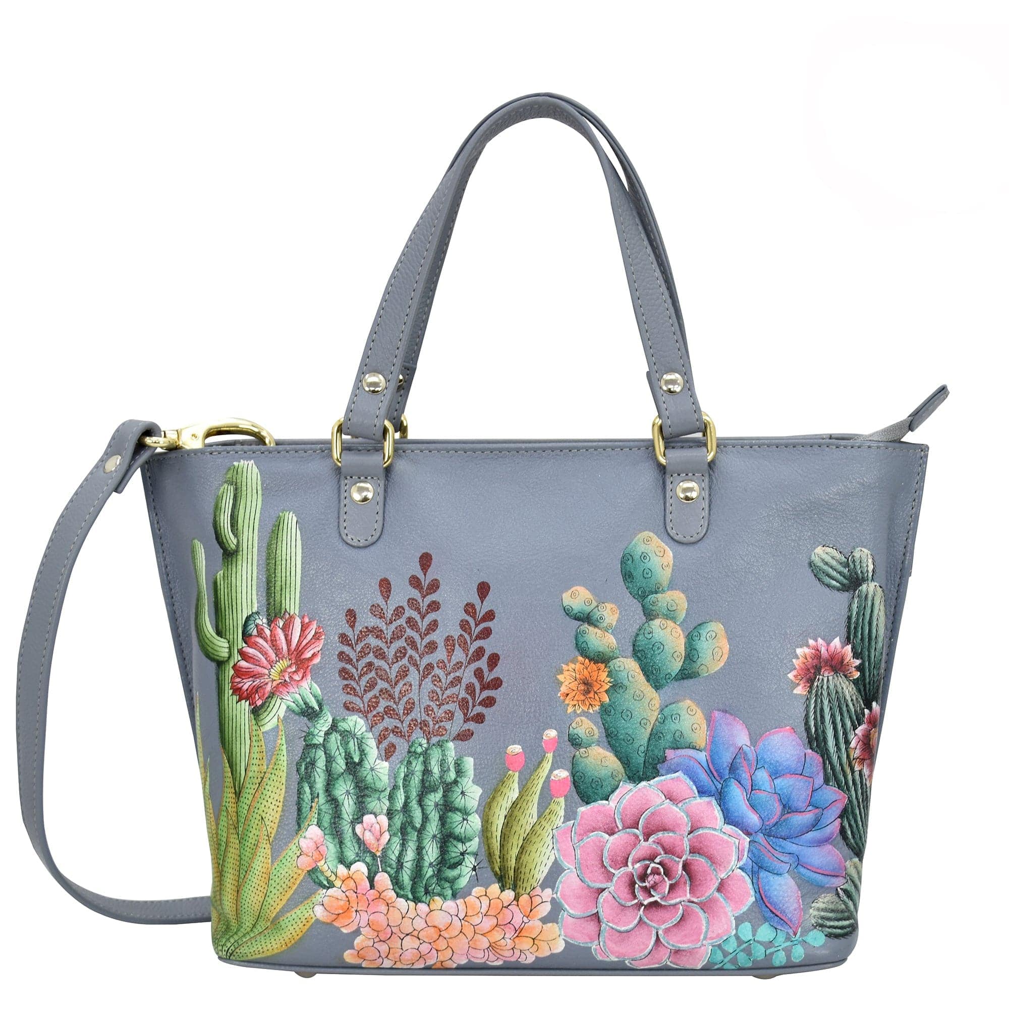 Anuschka Desert Garden Medium Tote – The Covered Bridge and