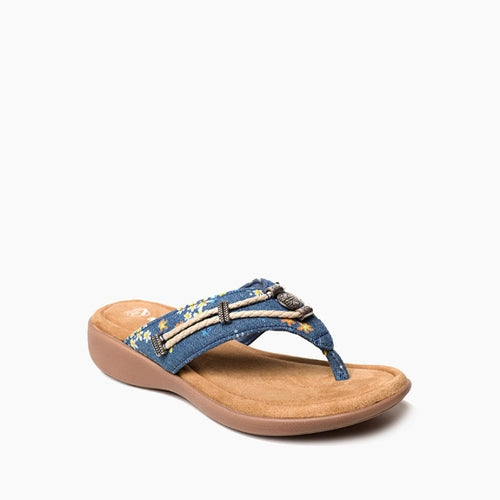 Minnetonka Silverthorne 360 Sandal - Floral Denim