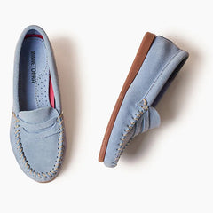 Minnetonka Women's Mellony Penny - Cornflower Blue