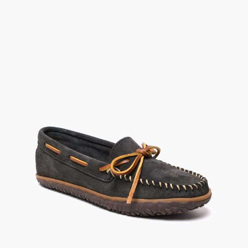 Minnetonka Women's Tie Tread - Charcoal