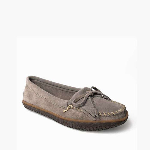 Minnetonka Kilty Tread Women's Moccasin - Gray