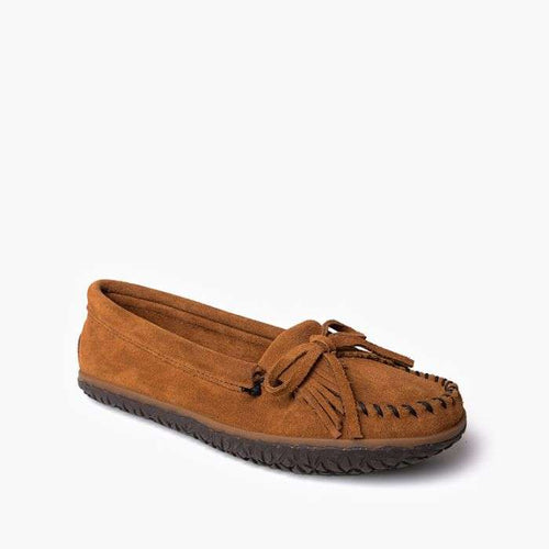 Minnetonka Kilty Tread Women's Moccasin - Brown