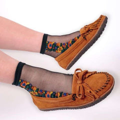 Minnetonka Kilty Tread Women's Moccasin - Brown