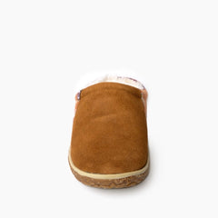 Minnetonka Tahoe Clog Slipper - Brown Multi