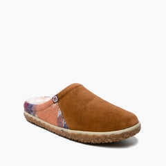Minnetonka Tahoe Clog Slipper - Brown Multi