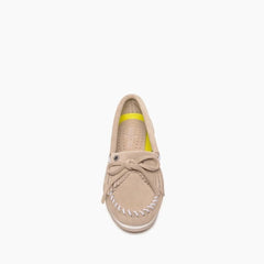 Minnetonka Kilty Plus Moccasin - Stone