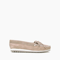 Minnetonka Kilty Plus Moccasin - Stone
