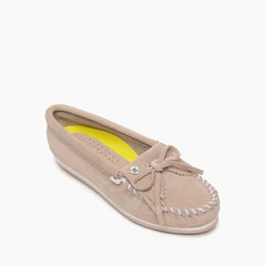 Minnetonka Kilty Plus Moccasin - Stone