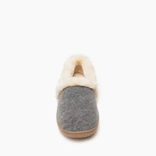 Minnetonka Dina Slipper - Gray Fleece