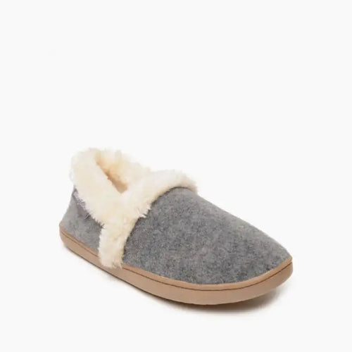 Minnetonka Dina Slipper - Gray Fleece