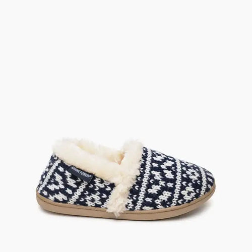 Minnetonka Dina Slippers - Navy Multi Color