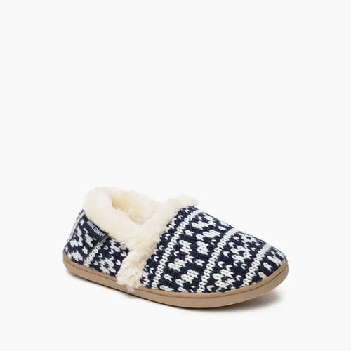 Minnetonka Dina Slippers - Navy Multi Color