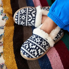 Minnetonka Dina Slippers - Navy Multi Color