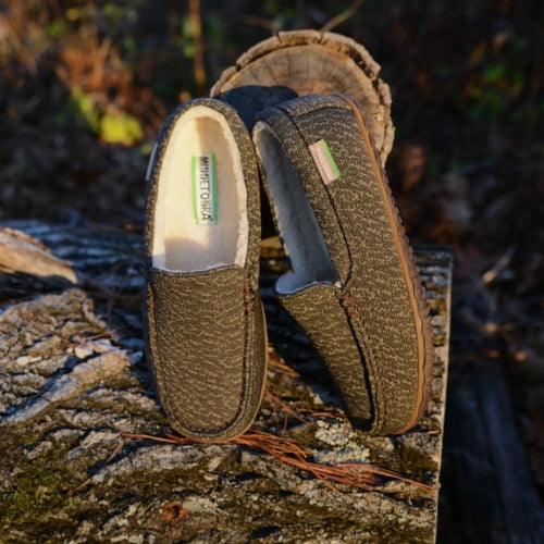 Minnetonka Men's Eco Elm Slipper - Morel