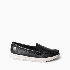 Minnetonka Women's Discover Deerskin - Black