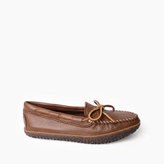 Minnetonka Women's Deerskin Tread - Caramel