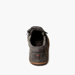 Minnetonka Men's Tie Tread Moccasin - Gray Ruff