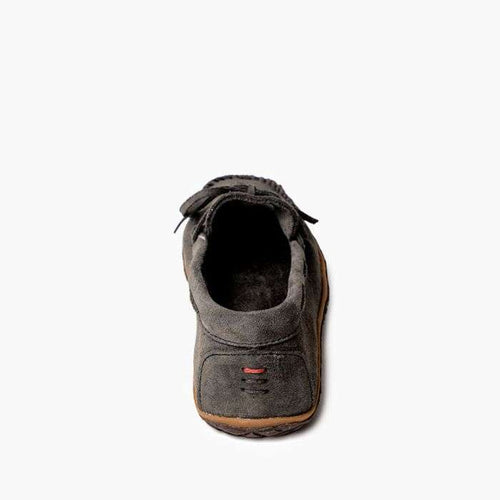 Minnetonka Men's Tie Tread Moccasin - Gray Ruff
