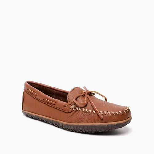 Minnetonka Men's Moosehide Tread Moccasin - Carmel