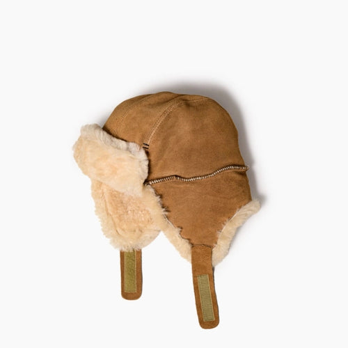 Minnetonka Sheepskin Bomber Hat - Tan