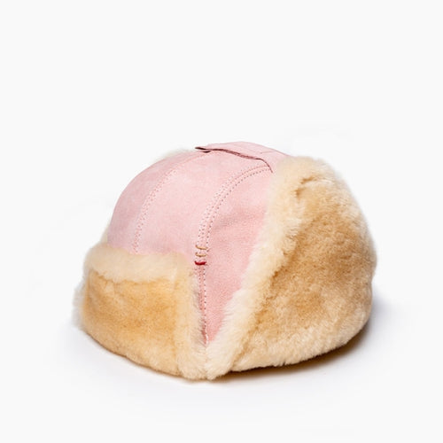Minnetonka Sheepskin Bomber Hat - Pink