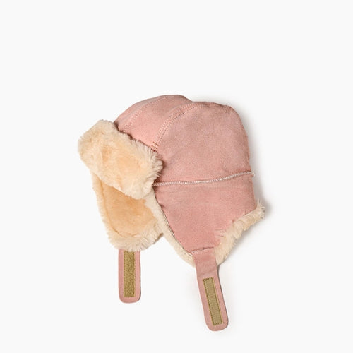 Minnetonka Sheepskin Bomber Hat - Pink