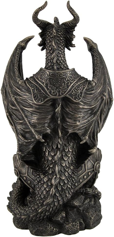 Armored Dragon LED Night Light Statue