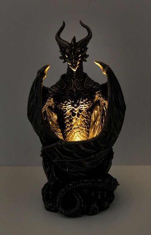 Armored Dragon LED Night Light Statue