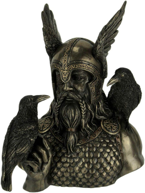 Norse God Odin Bust Statue