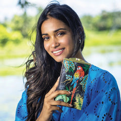 Anuschka Rainforest Beauties Double Eyeglass Case