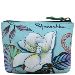 Anuschka Jardin Bleu Coin Pouch