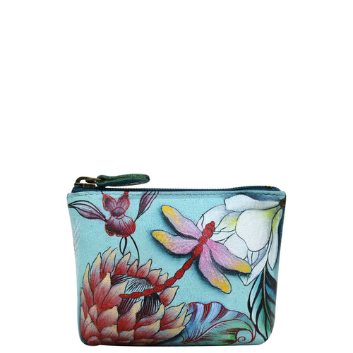 Anuschka Jardin Bleu Coin Pouch