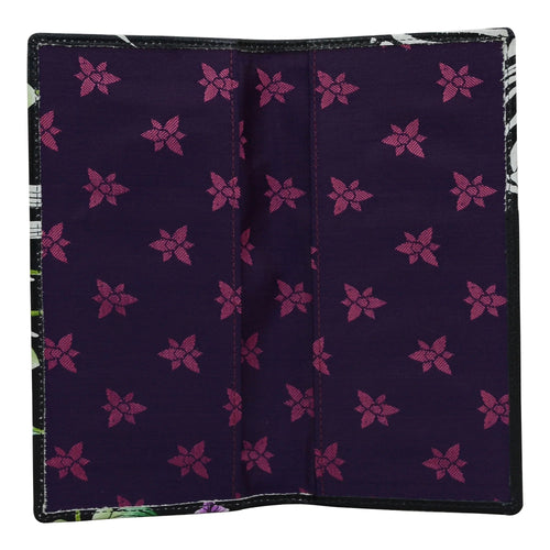 Anuschka Playful Zebras Checkbook Cover