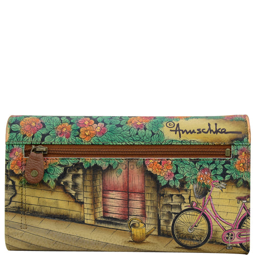 Anuschka Vintage Bike Accordion Wallet
