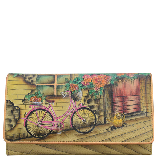 Anuschka Vintage Bike Accordion Wallet