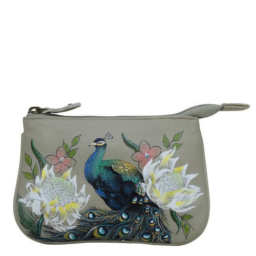 Anuschka Regal Peacock Coin Pouch