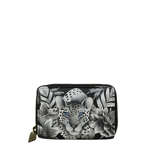 Anuschka Cleopatra's Leopard Accordion Credit Card Holder