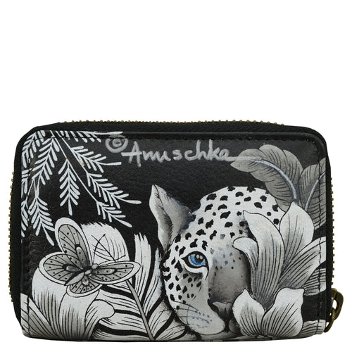 Anuschka Cleopatra's Leopard Accordion Credit Card Holder