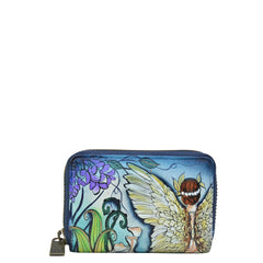 Anuschka Enchanted Garden Accordion Credit Card Holder