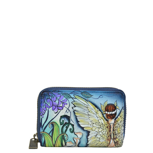 Anuschka Enchanted Garden Accordion Credit Card Holder