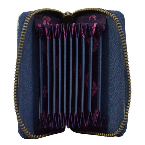 Anuschka Enchanted Garden Accordion Credit Card Holder