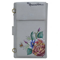 Anuschka Floral Charm Cell Phone Case and Wallet