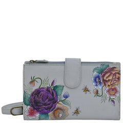 Anuschka Floral Charm Cell Phone Case and Wallet